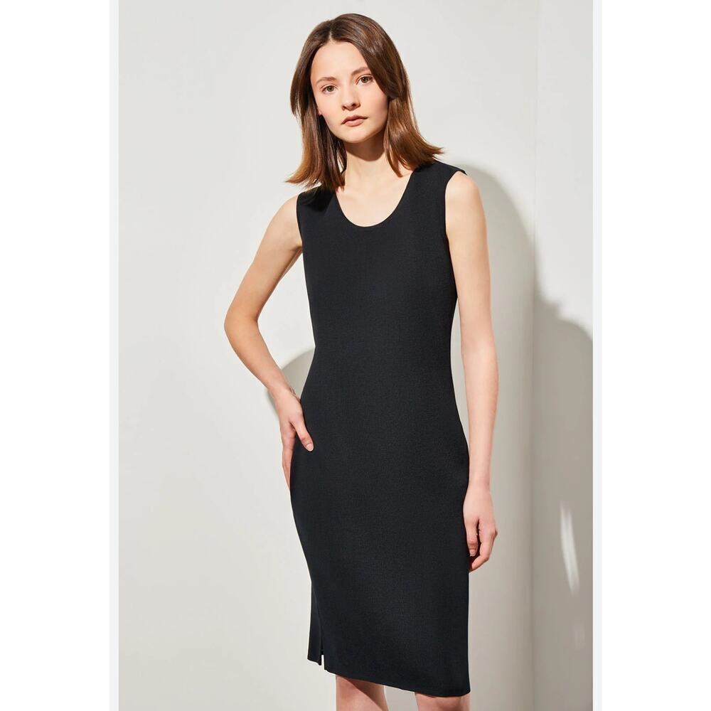Ming Wang black sleeveless sheath dress sz large
$225